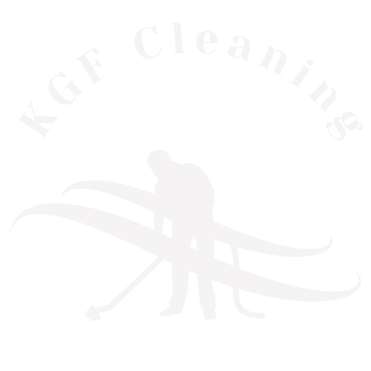 KGF Cleaning service logo white